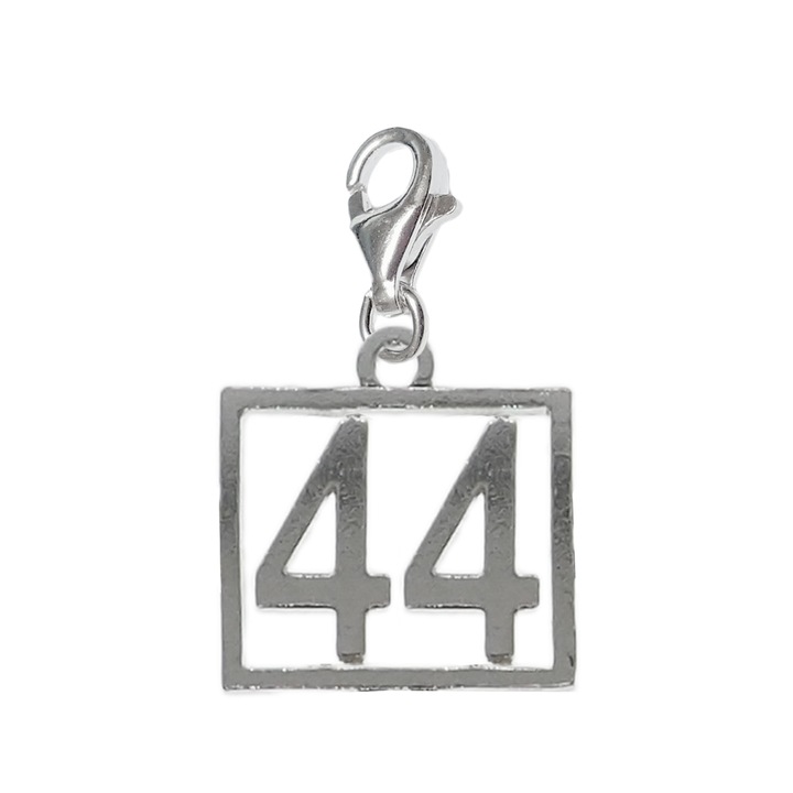 Pandantiv argint carabina Cifra 44 numar norocos cifre aniversare 10254_4320 Dras 44 Argintiu