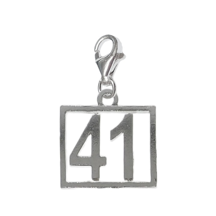 Pandantiv argint carabina Cifra 41 numar norocos cifre aniversare 10254_1320 Dras 41 Argintiu