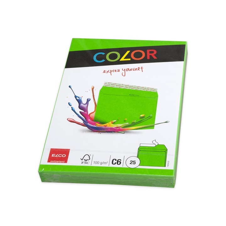 Set 25 plicuri, ELCO, 114 x 162mm, Verde