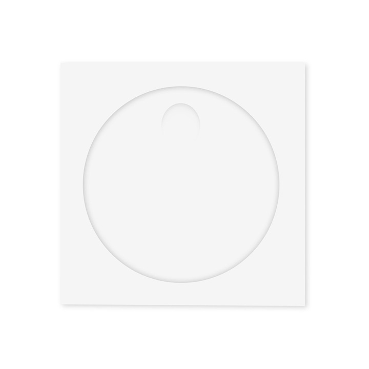 Плик Office 1 Superstore, За CD/DVD, 124 x 124 mm, Хартиен, С прозорец, Със самозалепваща лента, Бял, 25 броя