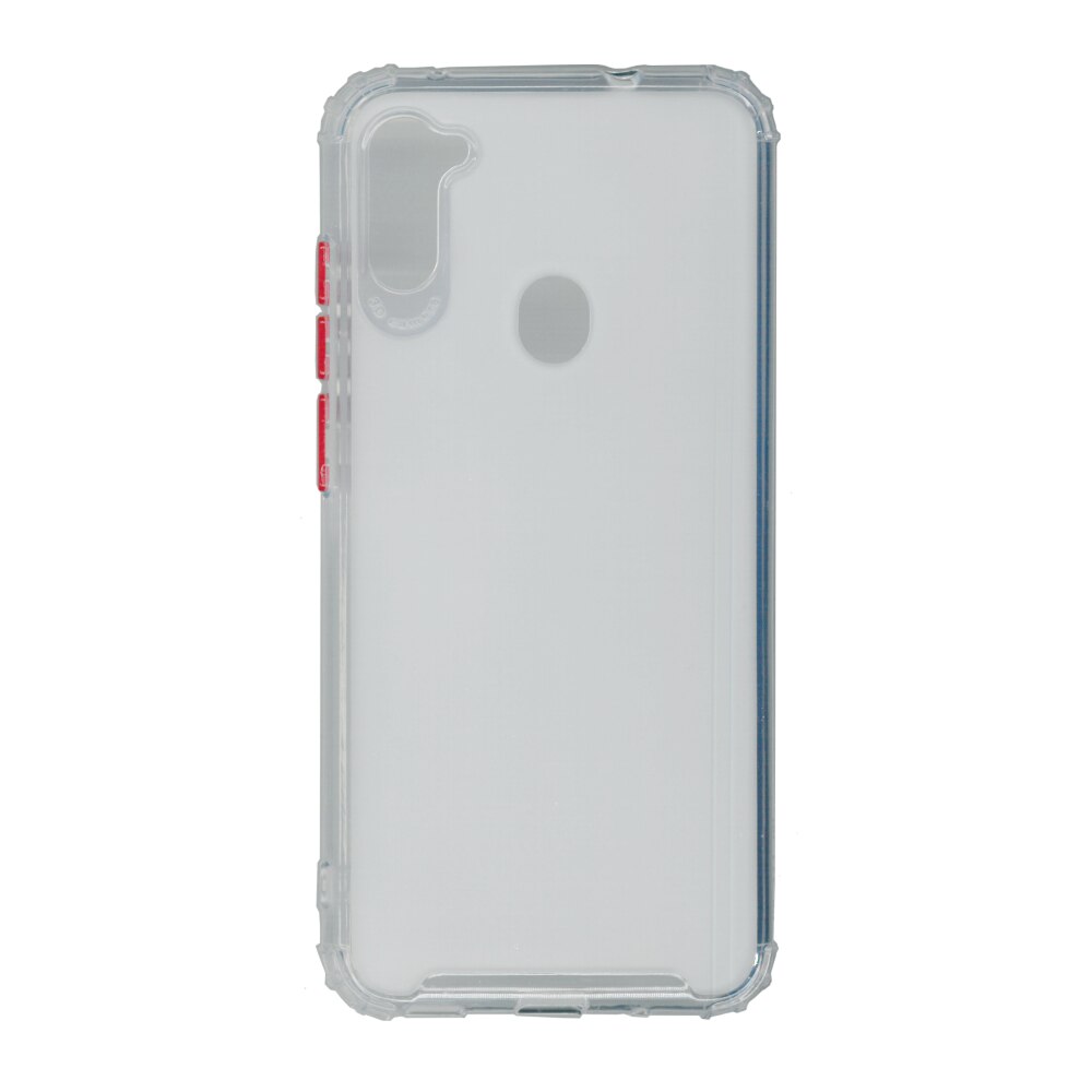 Husa din silicon anti crack, pentru Samsung Galaxy M11, alb