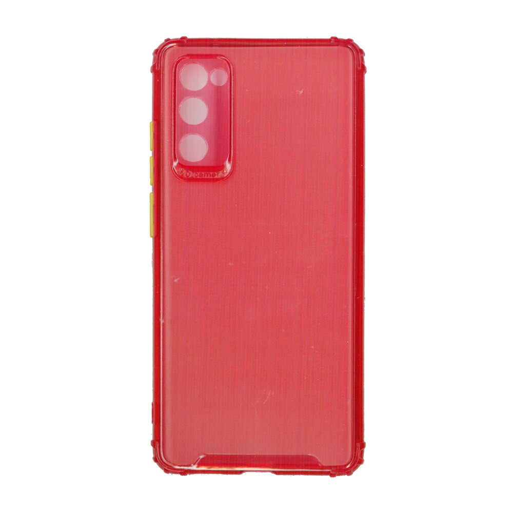 Husa din silicon anti crack, pentru Samsung Galaxy S20 FE, rosu