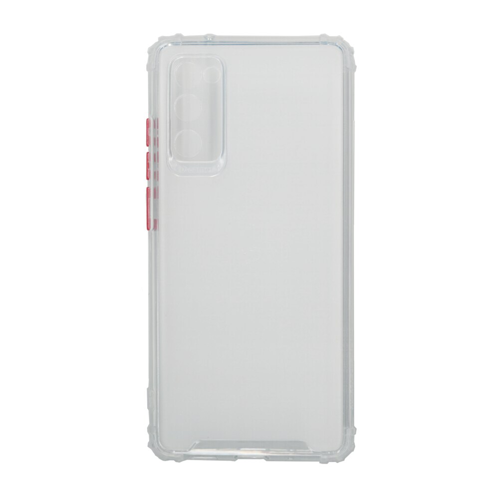 Husa din silicon anti crack, pentru Samsung Galaxy S20 FE, alb