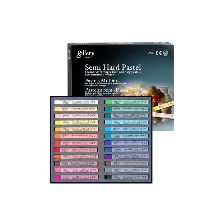 Сухи пастели Mungyo MPL-24, 24 цвята