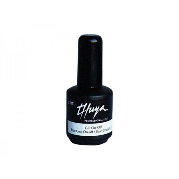 Gel On-Off, Base Coat, baza pentru oja semipermanenta, 14 ml, Thuya