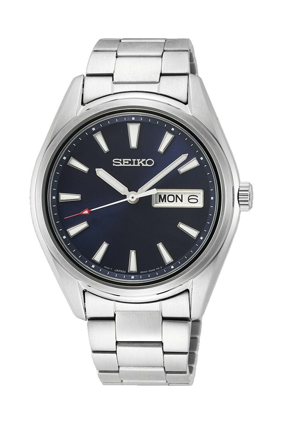 Seiko, Ceas din otel inoxidabil, Argintiu/Bleumarin