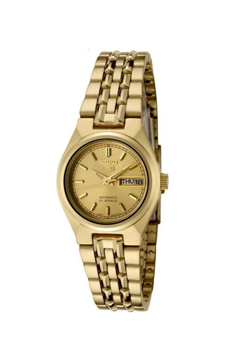 Seiko, Ceas automatic cu bratara metalica, Auriu