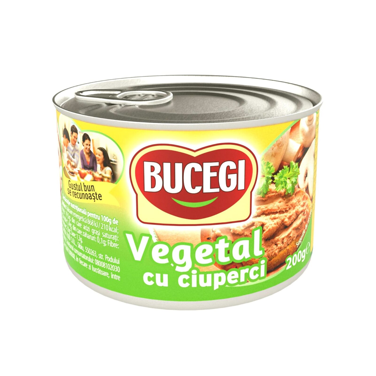 Pate vegetal cu ciuperci Bucegi 200g