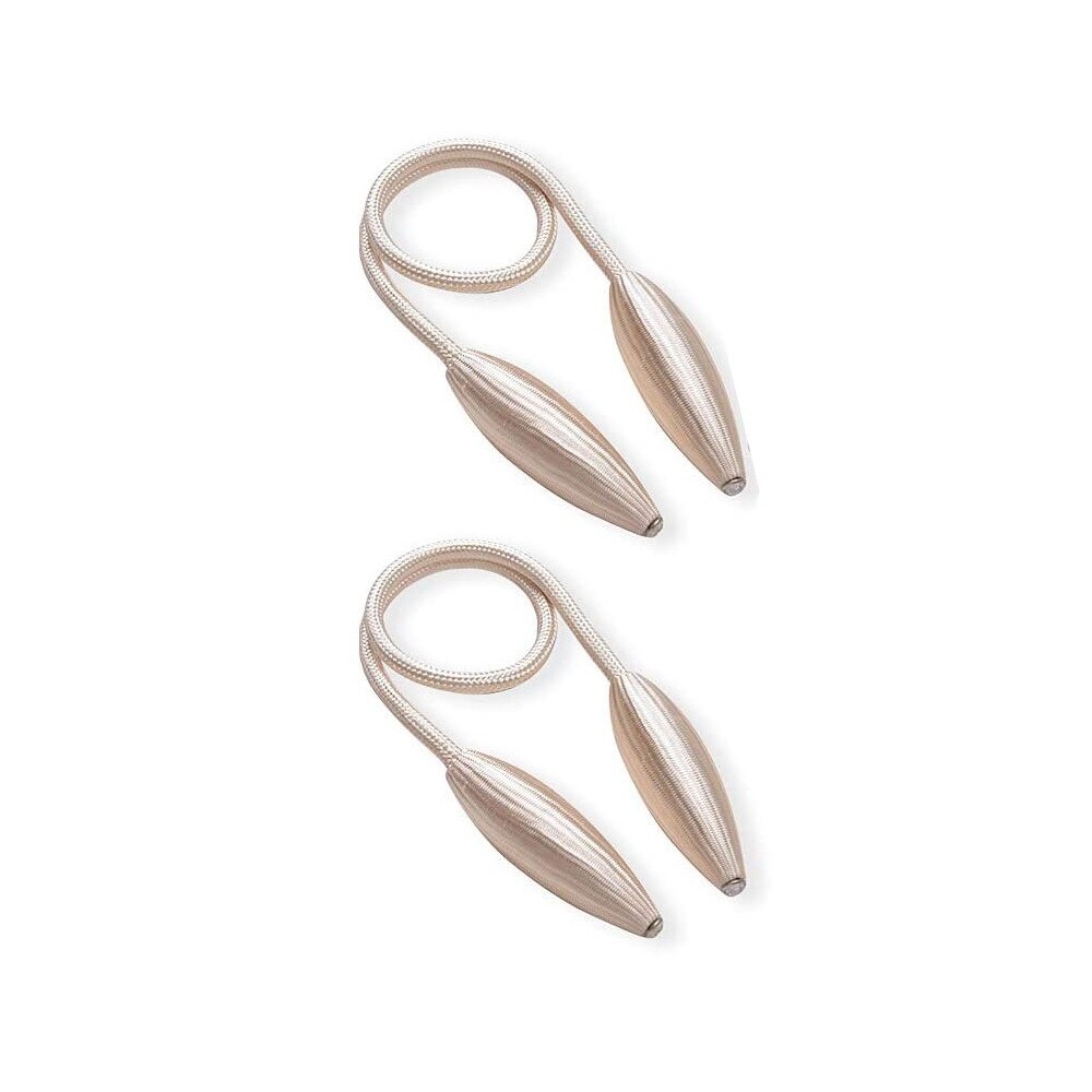 Set 2 accesorii decorative pentru draperii si perdele, ILFY, KWCT07-S, bej