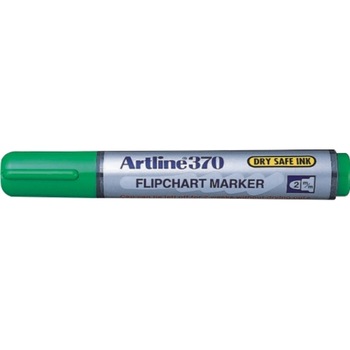Marker pentru flipchart ARTLINE 370 - Dry safe ink, corp plastic, varf rotund 2.0mm, verde Marker pentru flipchart ARTLINE 370 - Dry safe ink, corp plastic, varf rotund 2.0mm, verde