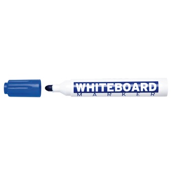 Marker pentru table de scris, varf rotund, corp plastic, MOLIN - albastru Marker pentru table de scris, varf rotund, corp plastic, MOLIN - albastru