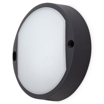 Aplica de perete pentru exterior, Zola, led, rotunda, neagru mat, putere maxima 7 W, 3000K, 12 x 3 cm Aplica de perete pentru exterior, Zola, led, rotunda, neagru mat, putere maxima 7 W, 3000K, 12 x 3 cm
