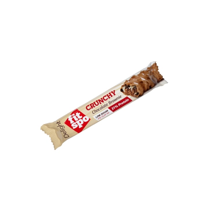 Baton Proteic, Fit Spo, Crunchy, Chocolate Brownie, 64 grame