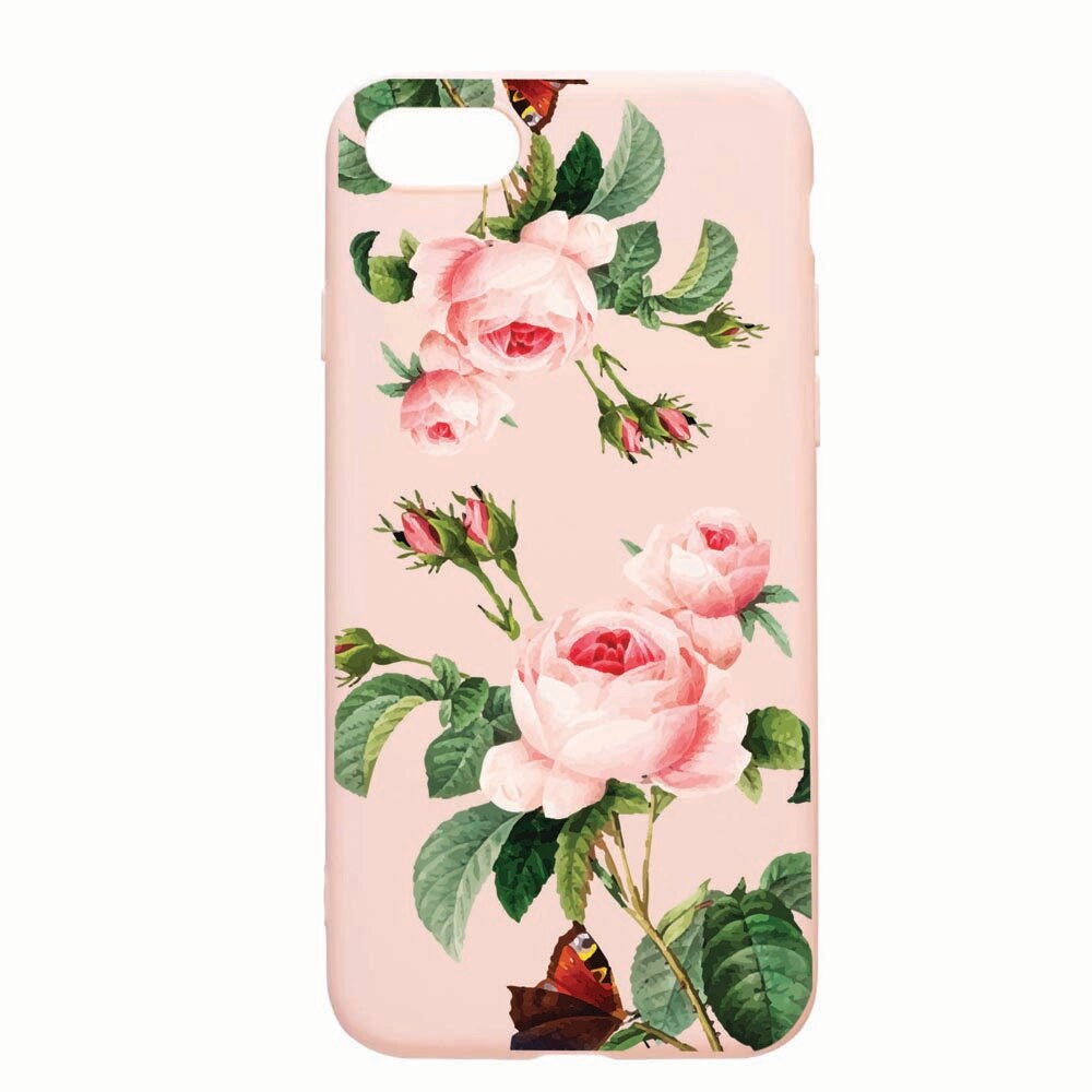 Husa Apple iPhone SE 2 / iPhone 7 / iPhone 8, Rose, rezistenta la uzura, anti-alunecare, din silicon Premium, PinkSand, PS172