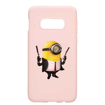 Husa Samsung Galaxy S10e, Minion Hitman, rezistenta la uzura, anti-alunecare, din silicon Premium, PinkSand, PS214 Husa Samsung Galaxy S10e, Minion Hitman, rezistenta la uzura, anti-alunecare, din silicon Premium, PinkSand, PS214