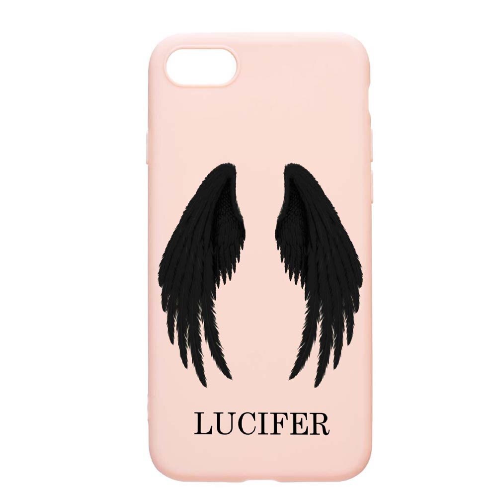 Husa Apple iPhone SE 2 / iPhone 7 / iPhone 8, Lucifer, rezistenta la uzura, anti-alunecare, din silicon Premium, PinkSand, PS298
