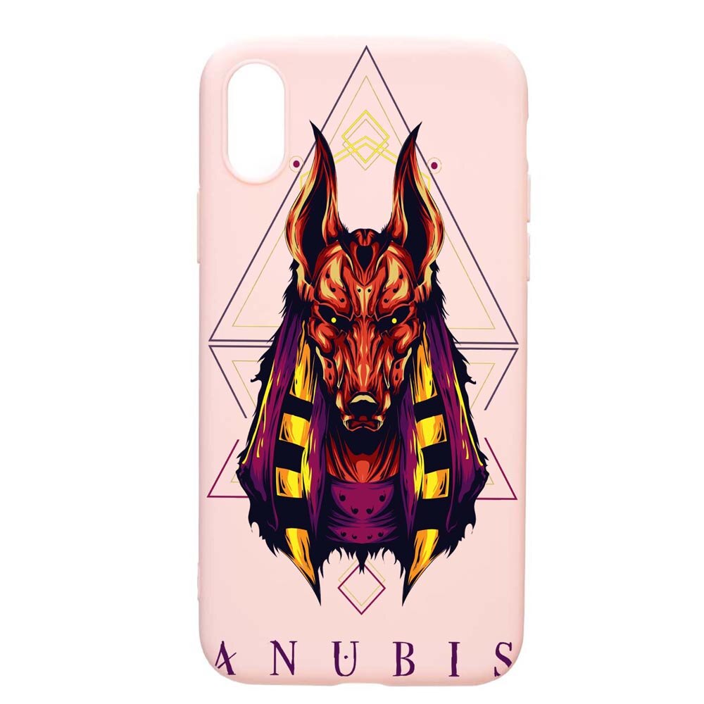 Husa Apple iPhone XS Max, Anubis, rezistenta la uzura, anti-alunecare, din silicon Premium, PinkSand, PS286