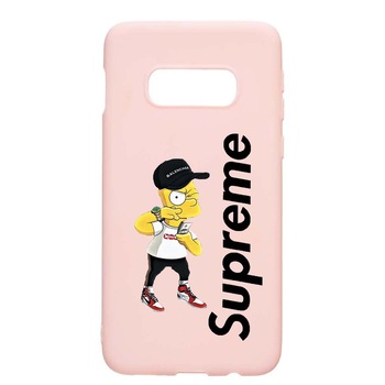 Husa Samsung Galaxy S10e, Supreme, The Simpsons, rezistenta la uzura, anti-alunecare, din silicon Premium, PinkSand, PS258 Husa Samsung Galaxy S10e, Supreme, The Simpsons, rezistenta la uzura, anti-alunecare, din silicon Premium, PinkSand, PS258