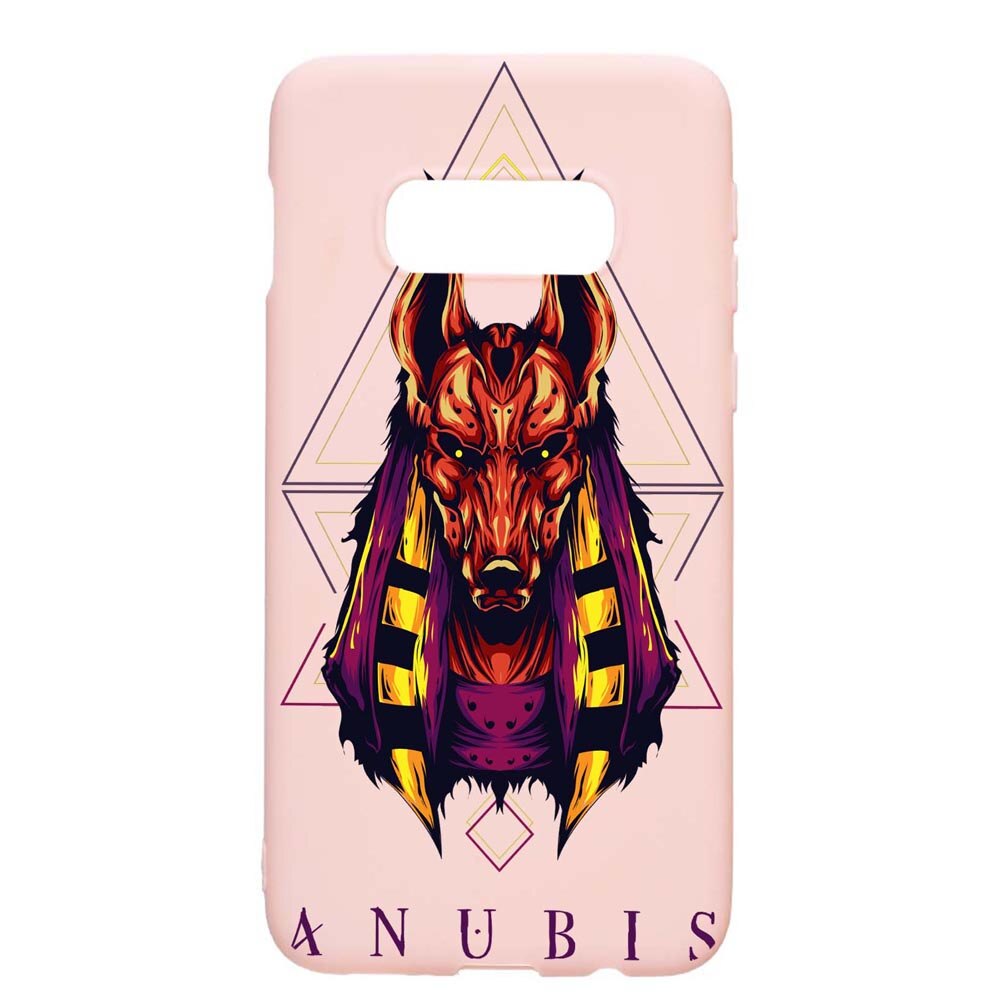 Husa Samsung Galaxy S10e, Anubis, rezistenta la uzura, anti-alunecare, din silicon Premium, PinkSand, PS286