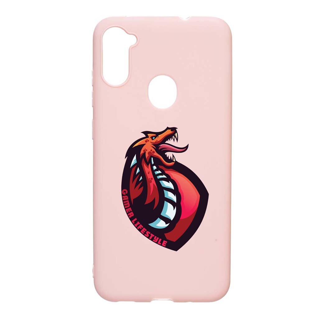 Husa Samsung Galaxy A11, Lifestyle, rezistenta la uzura, anti-alunecare, din silicon Premium, PinkSand, PS289