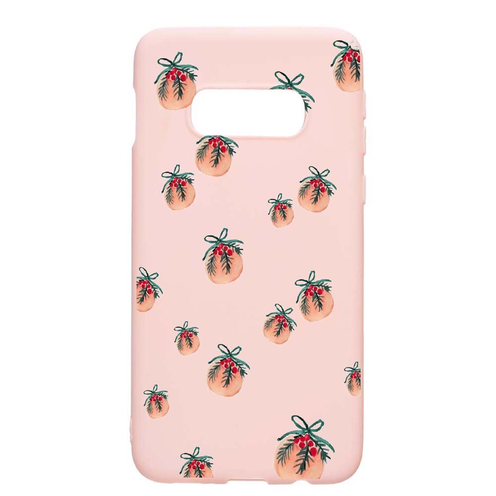 Husa Samsung Galaxy S10e, Xmas, rezistenta la uzura, anti-alunecare, din silicon Premium, PinkSand, PS339