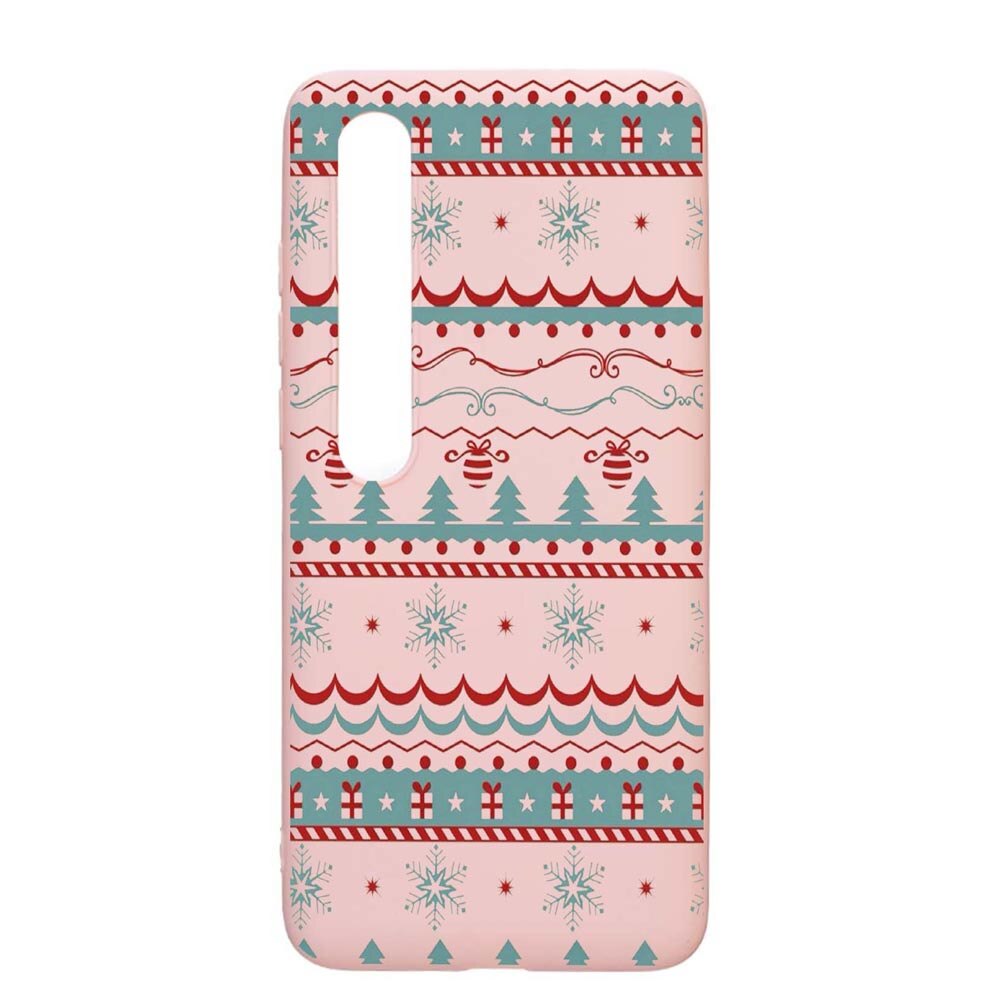 Husa Xiaomi Mi 10 / Mi 10 Pro, Xmas, rezistenta la uzura, anti-alunecare, din silicon Premium, PinkSand, PS321