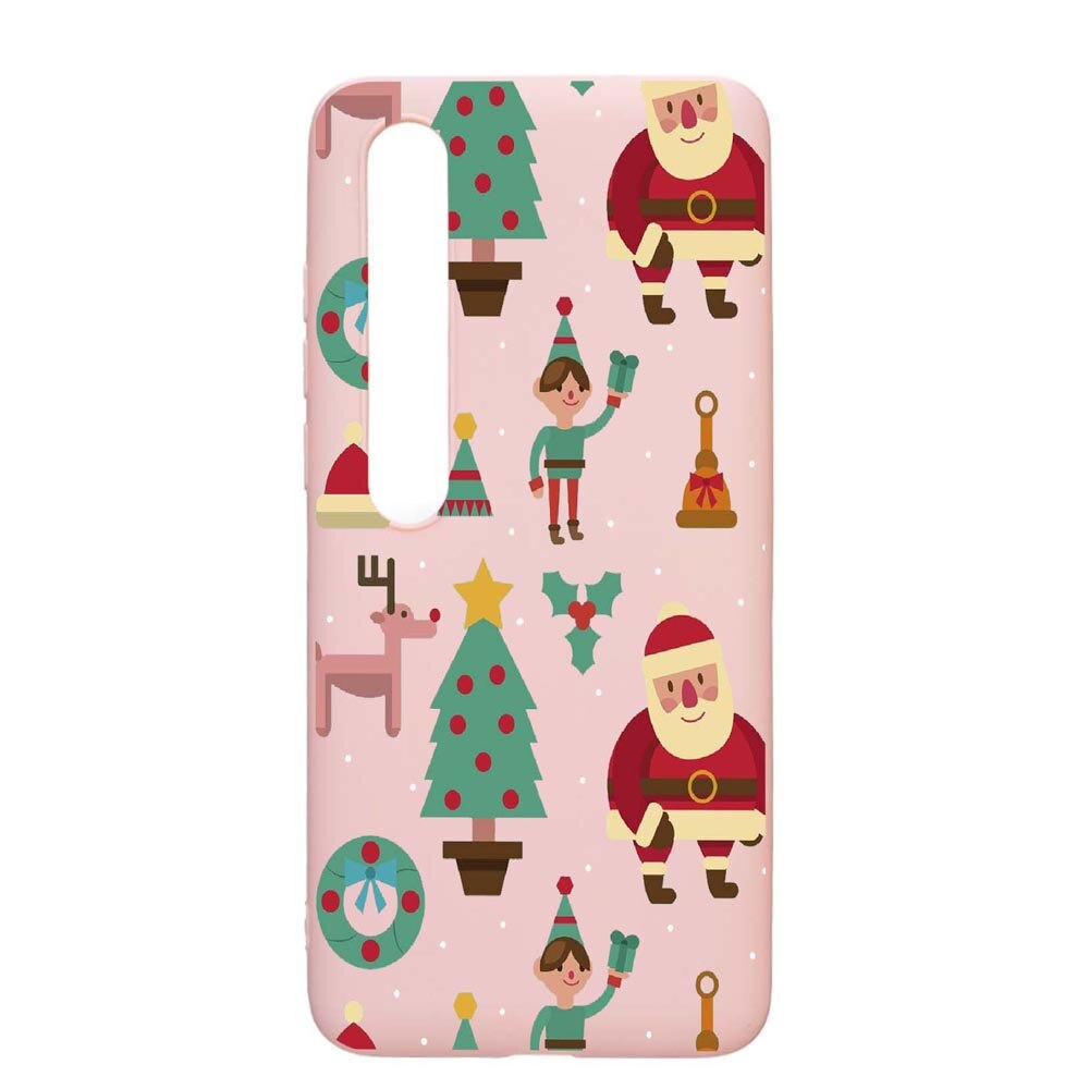 Husa Xiaomi Mi 10 / Mi 10 Pro, Xmas, rezistenta la uzura, anti-alunecare, din silicon Premium, PinkSand, PS320