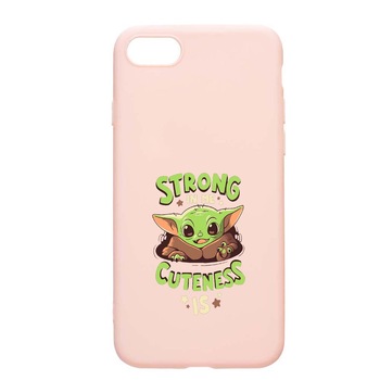 Husa Apple iPhone SE 2 / iPhone 7 / iPhone 8, Star Wars Baby Yoda, rezistenta la uzura, anti-alunecare, din silicon Premium, PinkSand, PS400 Husa Apple iPhone SE 2 / iPhone 7 / iPhone 8, Star Wars Baby Yoda, rezistenta la uzura, anti-alunecare, din silicon Premium, PinkSand, PS400