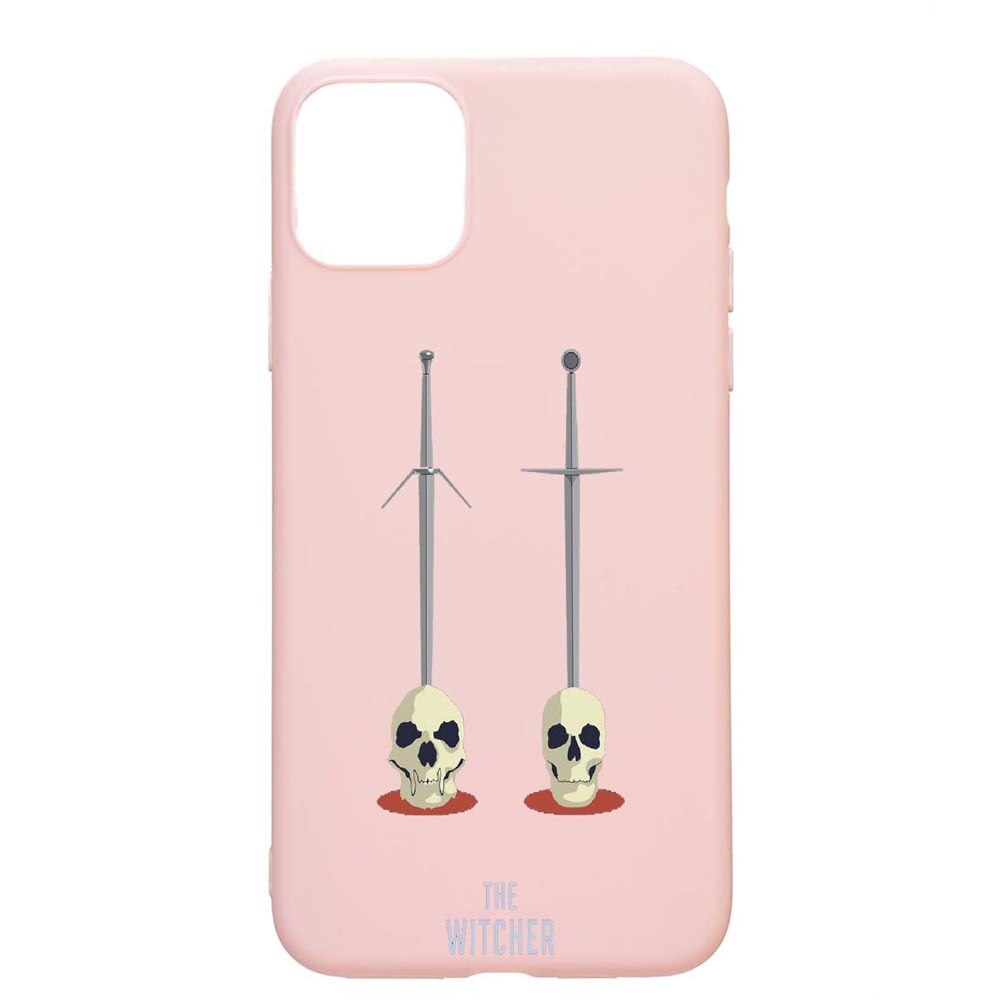 Husa Apple iPhone 11, The Witcher, rezistenta la uzura, anti-alunecare, din silicon Premium, PinkSand, PS430
