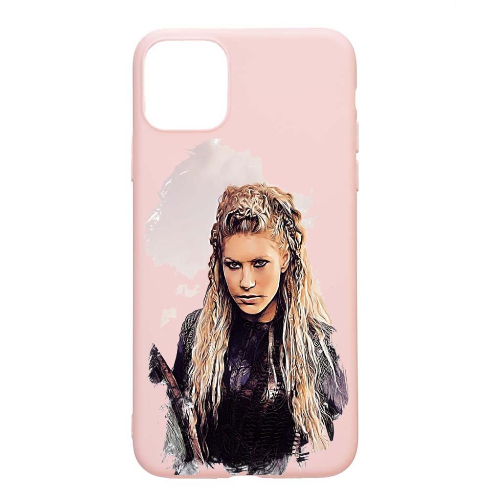 Husa Apple iPhone 11, Vikings Lagerha, rezistenta la uzura, anti-alunecare, din silicon Premium, PinkSand, PS451