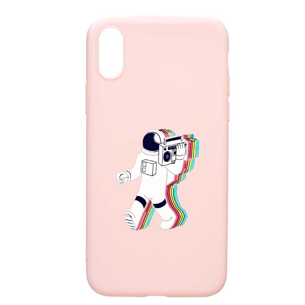 Husa Samsung Galaxy A10, Walk On The Moon, rezistenta la uzura, anti-alunecare, din silicon Premium, PinkSand, PS467