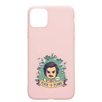 Husa Apple iPhone 11, Narcos Pablo Escobar, rezistenta la uzura, anti-alunecare, din silicon Premium, PinkSand, PS447 Husa Apple iPhone 11, Narcos Pablo Escobar, rezistenta la uzura, anti-alunecare, din silicon Premium, PinkSand, PS447
