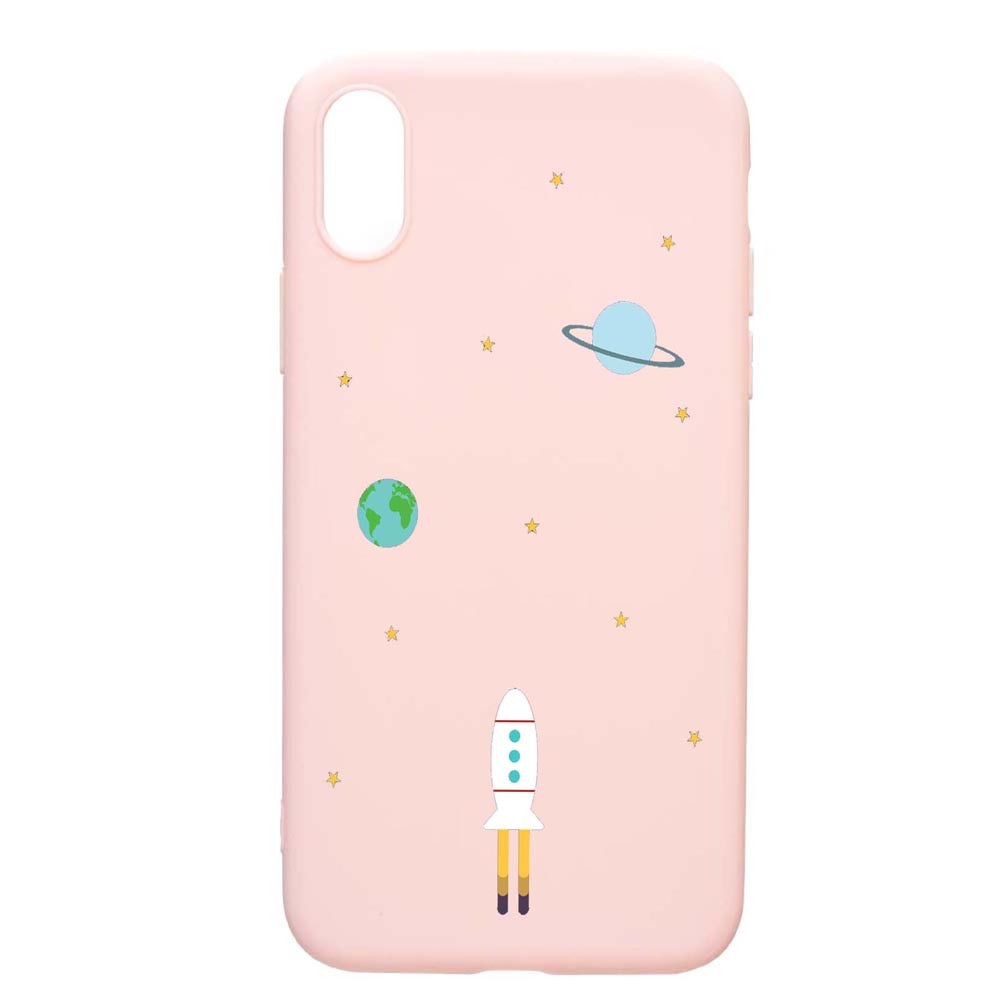 Husa Samsung Galaxy A10, Universe, Spacecraft, rezistenta la uzura, anti-alunecare, din silicon Premium, PinkSand, PS471