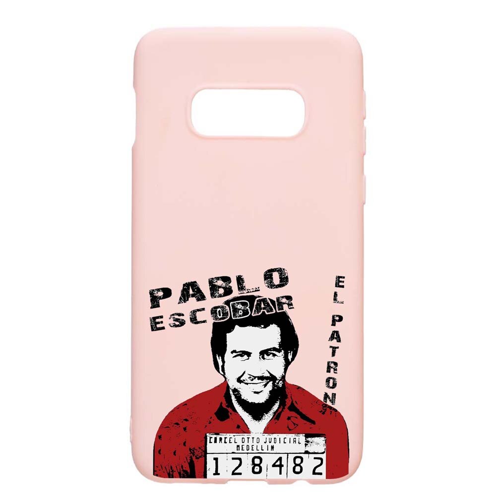 Husa Samsung Galaxy S10e, Narcos, rezistenta la uzura, anti-alunecare, din silicon Premium, PinkSand, PS444