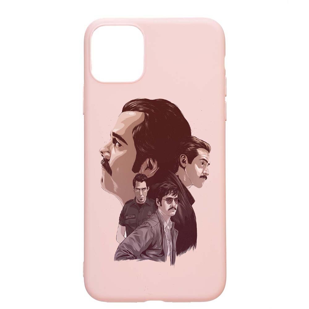 Husa Apple iPhone 11, Narcos, rezistenta la uzura, anti-alunecare, din silicon Premium, PinkSand, PS448