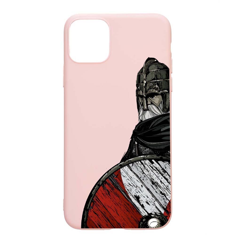 Husa Apple iPhone 11, Vikings, rezistenta la uzura, anti-alunecare, din silicon Premium, PinkSand, PS449