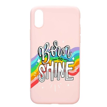Husa Apple iPhone XS Max, Born To Shine, rezistenta la uzura, anti-alunecare, din silicon Premium, PinkSand, PS489 Husa Apple iPhone XS Max, Born To Shine, rezistenta la uzura, anti-alunecare, din silicon Premium, PinkSand, PS489