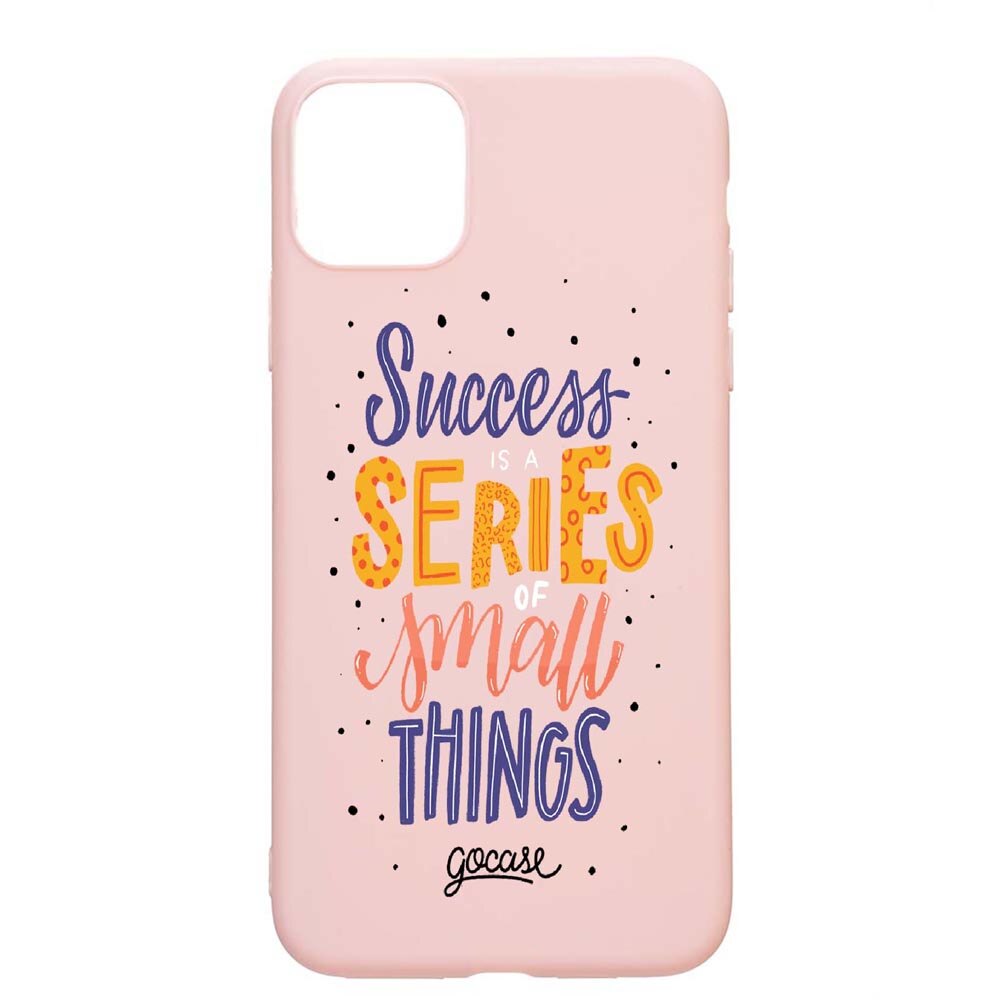 Husa Apple iPhone 11, Success, rezistenta la uzura, anti-alunecare, din silicon Premium, PinkSand, PS485