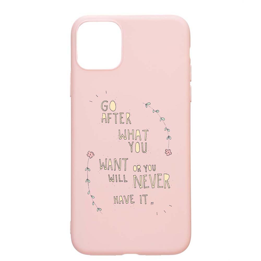 Husa Apple iPhone 11, Be Positive, rezistenta la uzura, anti-alunecare, din silicon Premium, PinkSand, PS483