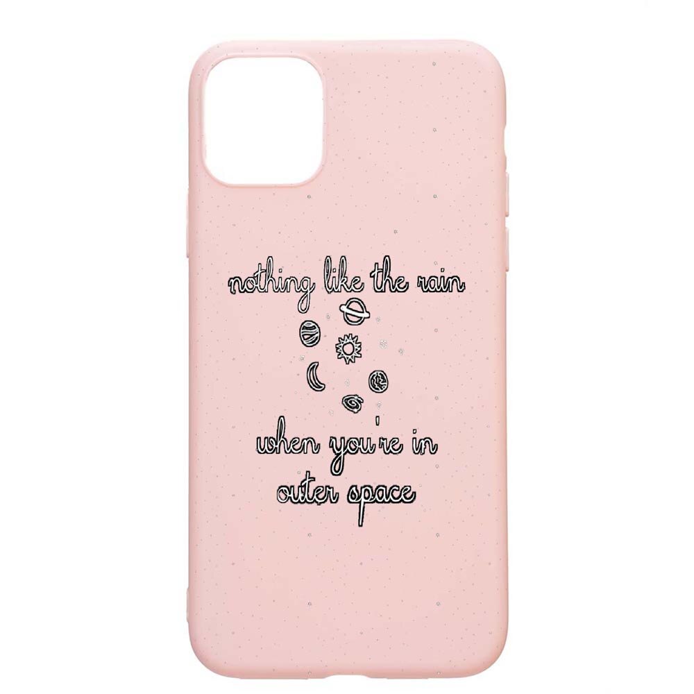 Husa Apple iPhone 11, Universe, rezistenta la uzura, anti-alunecare, din silicon Premium, PinkSand, PS475