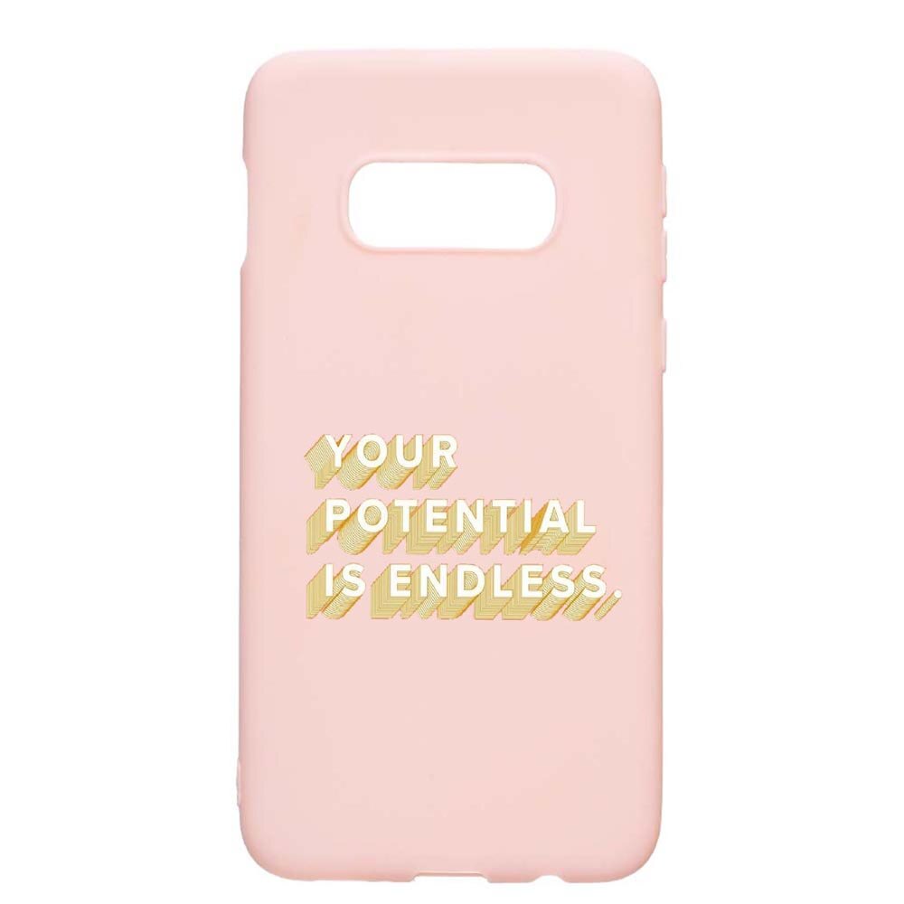 Husa Samsung Galaxy S10e, Endless, rezistenta la uzura, anti-alunecare, din silicon Premium, PinkSand, PS484
