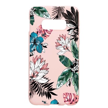 Husa Samsung Galaxy S10e, Tropical Flowers, rezistenta la uzura, anti-alunecare, din silicon Premium, PinkSand, PS500 Husa Samsung Galaxy S10e, Tropical Flowers, rezistenta la uzura, anti-alunecare, din silicon Premium, PinkSand, PS500