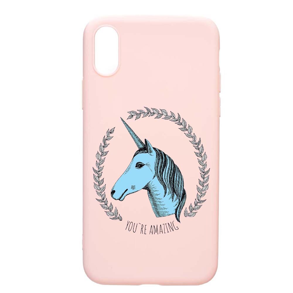 Husa Samsung Galaxy A10, Unicorn, rezistenta la uzura, anti-alunecare, din silicon Premium, PinkSand, PS519