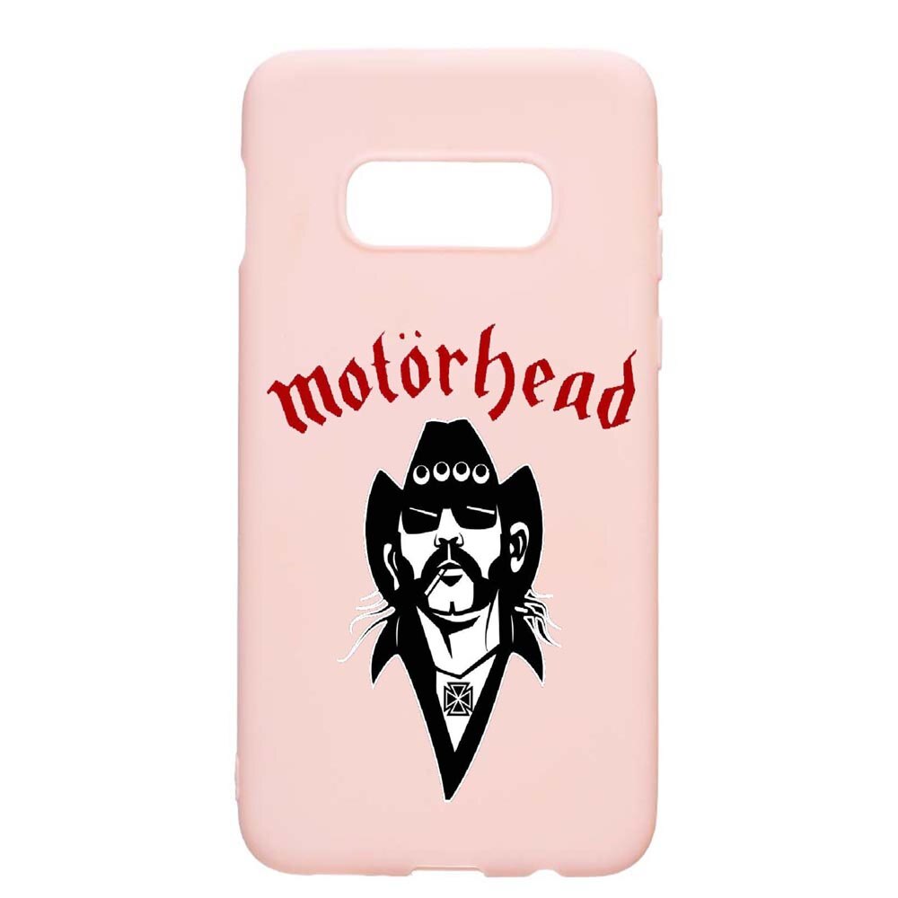 Husa Samsung Galaxy S10e, Motorhead, rezistenta la uzura, anti-alunecare, din silicon Premium, PinkSand, PS538
