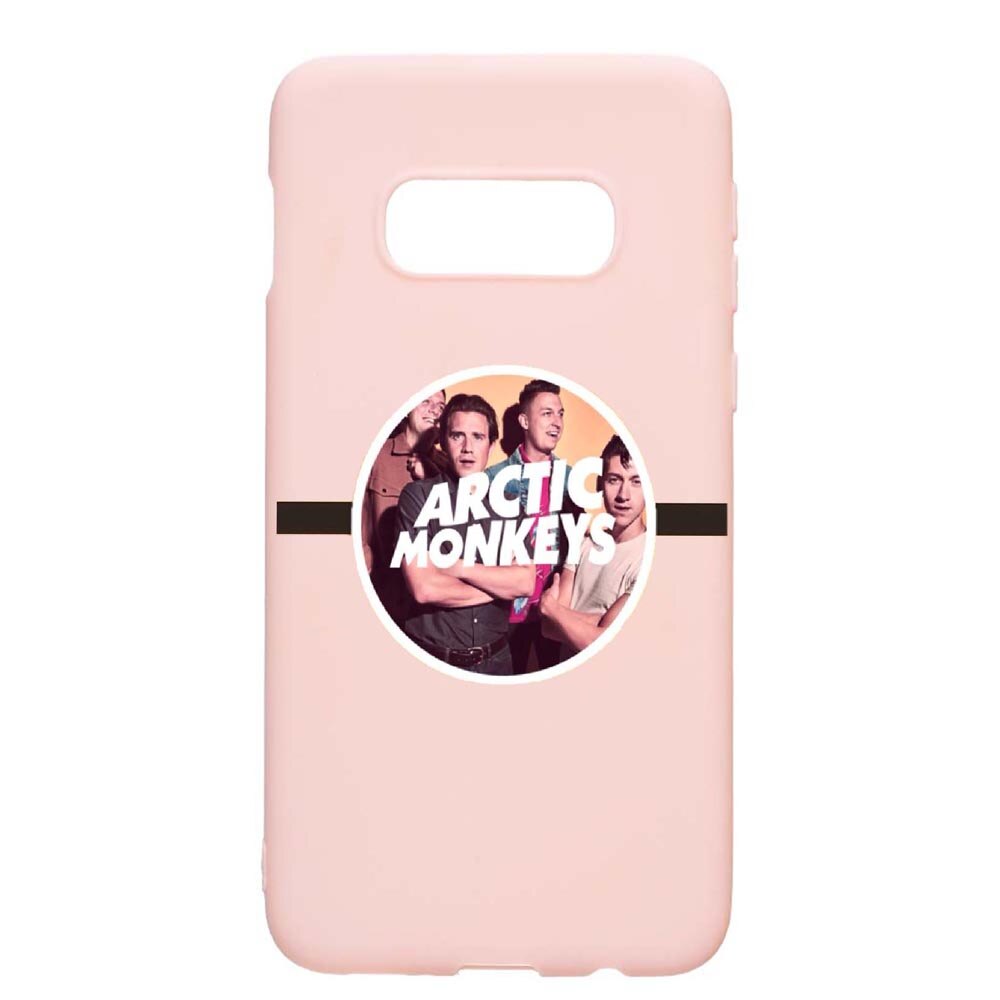 Husa Samsung Galaxy S10e, Arctic Monkey, rezistenta la uzura, anti-alunecare, din silicon Premium, PinkSand, PS549