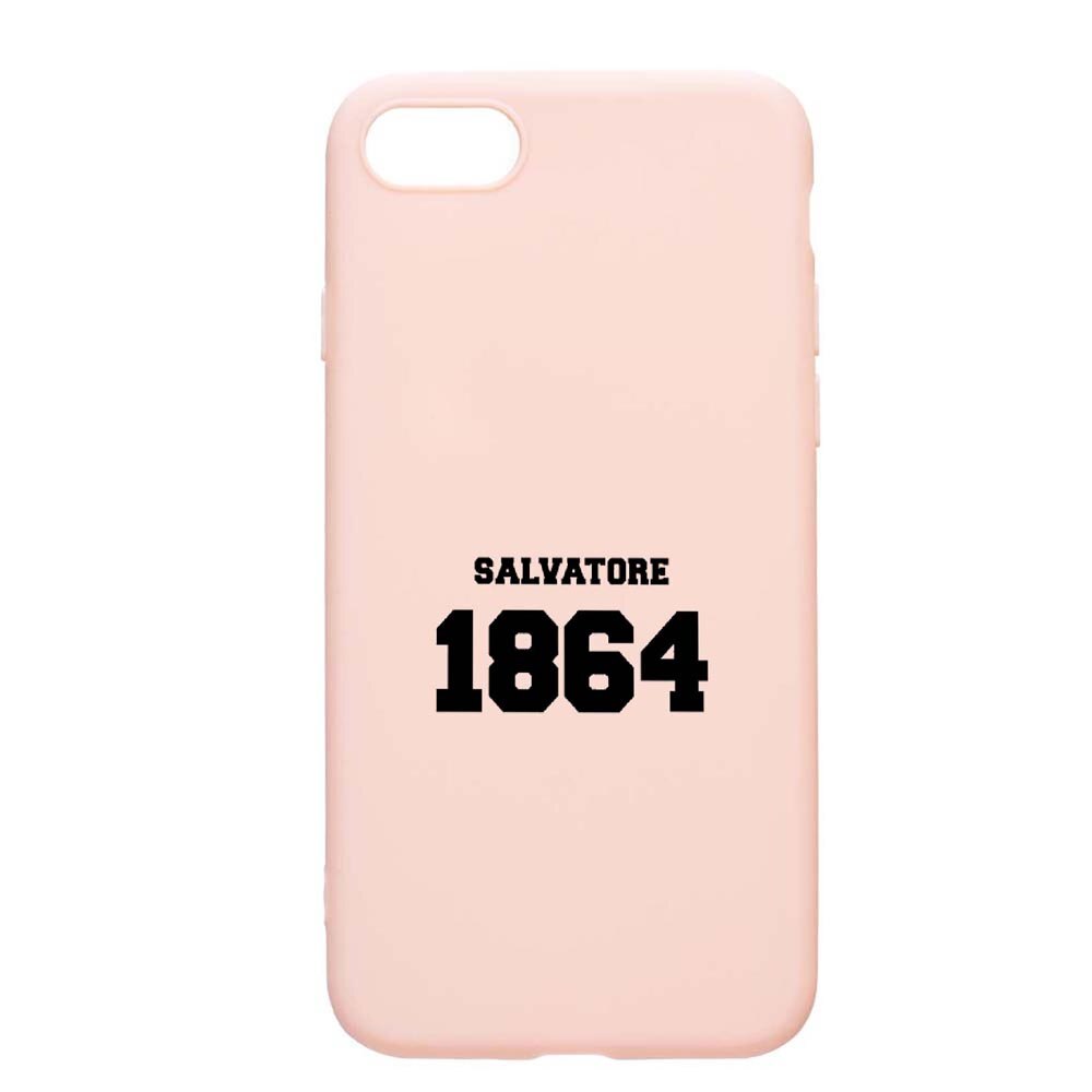 Husa Apple iPhone SE 2 / iPhone 7 / iPhone 8, Vampire Diaries - Salvatore 1864, rezistenta la uzura, anti-alunecare, din silicon Premium, PinkSand, PS582