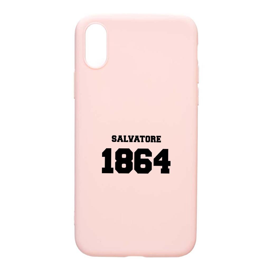 Husa Samsung Galaxy A10, Vampire Diaries - Salvatore 1864, rezistenta la uzura, anti-alunecare, din silicon Premium, PinkSand, PS582