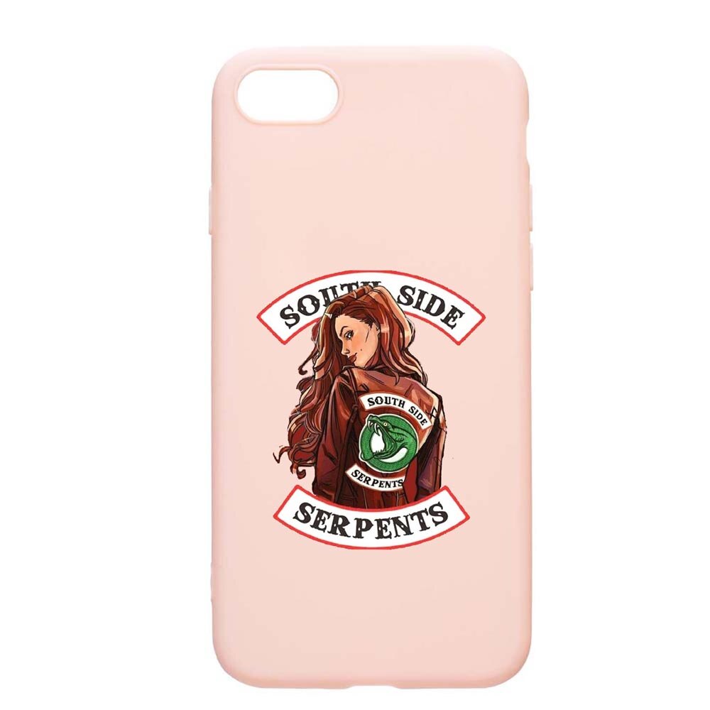 Husa Apple iPhone SE 2 / iPhone 7 / iPhone 8, Riverdale - South Side Serpents, rezistenta la uzura, anti-alunecare, din silicon Premium, PinkSand, PS606