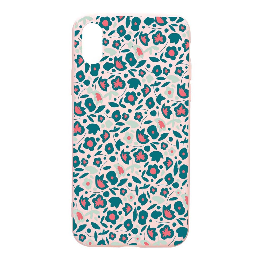 Husa Samsung Galaxy A10, Green Flowers Pattern, rezistenta la uzura, anti-alunecare, din silicon Premium, PinkSand, PS632