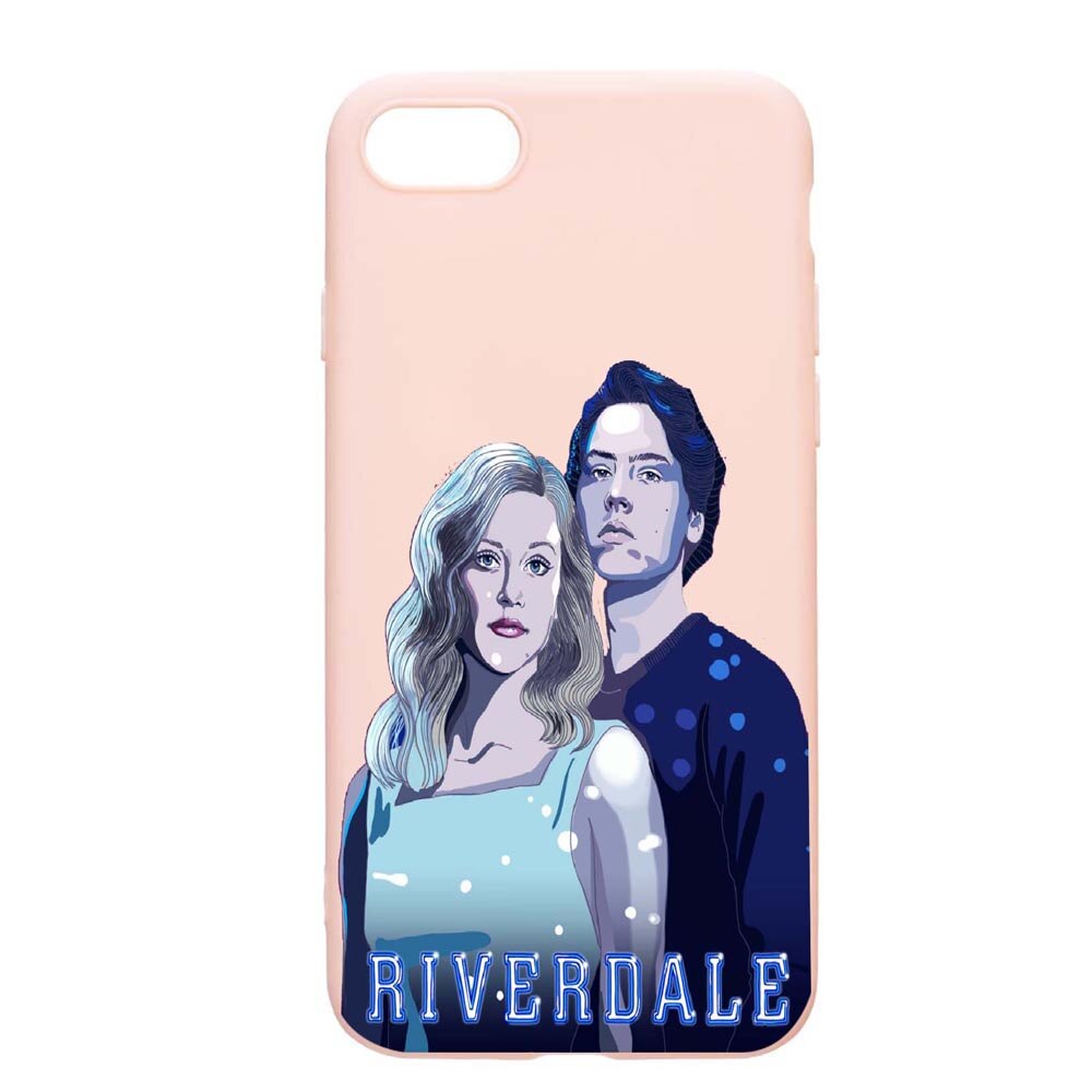 Husa Apple iPhone SE 2 / iPhone 7 / iPhone 8, Riverdale, rezistenta la uzura, anti-alunecare, din silicon Premium, PinkSand, PS614